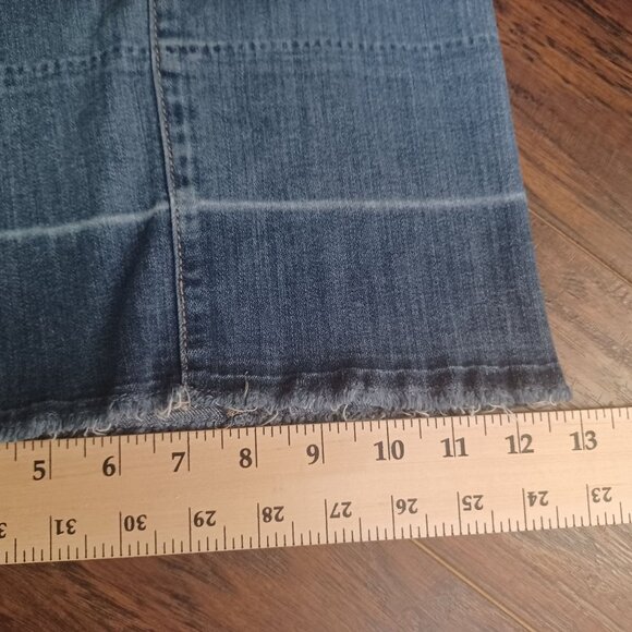 SOHO Jeans Womens 10 Culotte Wide Leg Relaxed Baggy Stretch High Waist Comfort - Picture 14 of 14